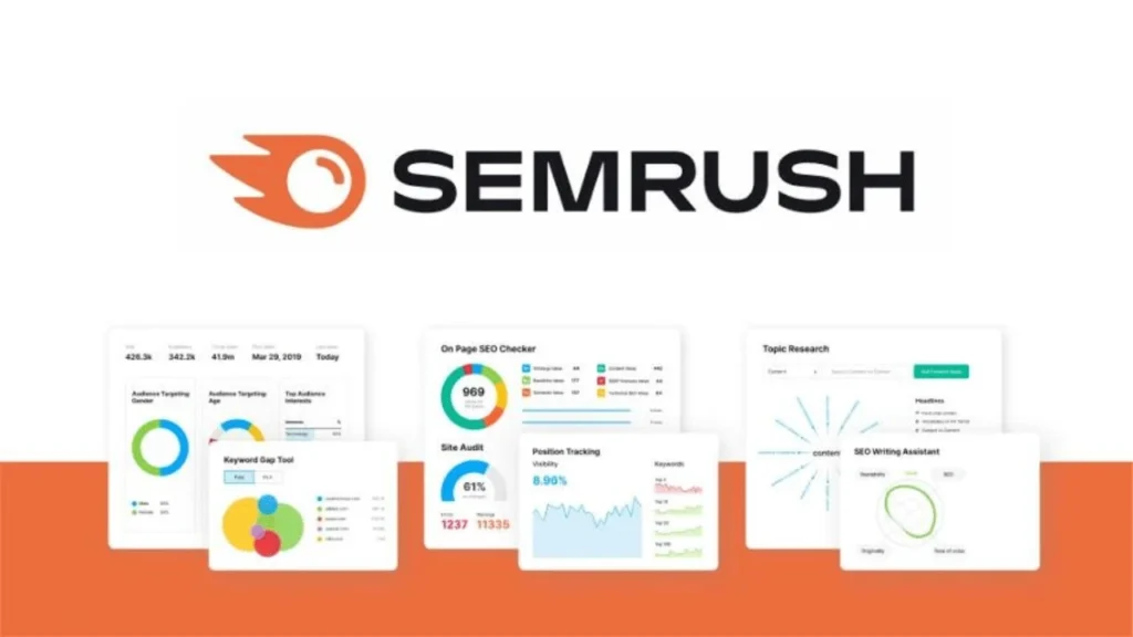 SEMRush dashboard overview